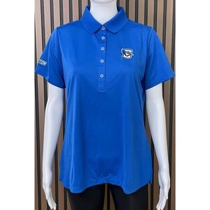 Nike Golf Dri-Fit Women's L Blue Polo Shirt Creighton Bluejays University Sports